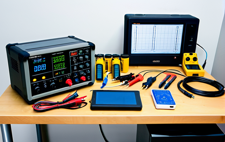 Electronics Workbench Setup**

"A well-organized electronics workbench featuring a digital multimeter, breadboard with colorful jumper wires, and a benchtop power supply, fully clothed, appropriate attire, safe for work, perfect anatomy, natural proportions, professional photography, high quality, good lighting, showcasing various components in labeled storage containers, family-friendly."

**