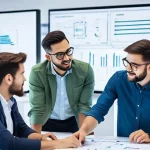 PCB 설계 업무 프로세스 - **Prompt: "A diverse team of electrical engineers and designers in a modern, brightly lit office col...